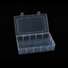 Caja de Plástico Transparente Grande Engrosada con 15 Compartimentos y Tapa para Exhibición y Almacenamiento de Joyería, Organizador de Escritorio