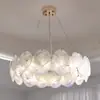 Lustre Francês Retrô de Luxo Leve de Vidro Colorido Feito à Mão em Murano Lâmpada Romântica Vintage de Sala de Estar Designer Luz Principal