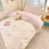 Conjunto de Tres Piezas Estampado de Algodón 100% Clase A Estilo Fresco Sábana Ajustable Individual para Estudiante Juego de Tres Piezas Ropa de Cama para Dormitorio