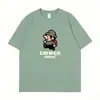 Comercio Exterior Transfronterizo Marca de Moda Estampado Manga Corta Holgado Casual Cuello Redondo Tops para Pareja Verano Nuevas Camisetas Casuales de Manga Corta