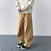 Moda Plus Size Transfronteiriça Estilo Americano Tendência Retrô Calça Jeans Scimitar para Homens, Nova Primavera Reta de Caimento Solto Calças Longas