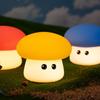 Luz de Noturna Cogumelo de Silicone Colorido LED Inteligente de Cabeceira Proteção para os Olhos Luminária de Mesa Toque Luz Presente Criativo Presente de Aniversário