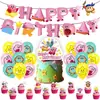 Decoración de Fiesta de Cumpleaños Temática de Kirby Escena Festiva Banner Set de Globos Banderines