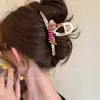 Novo Presilha de Cabelo Grande Estilo Ins Desenho Animado Graffiti, Presilha Tubarão para a Parte de Trás da Cabeça, Presilha de Cabelo para Coques