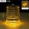 Vaso Giratorio Luminoso para Whisky, Vaso para Aliviar el Estrés, Copa de Vino de Vidrio Transparente, Vaso de Cerveza para el Hogar