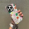 Funda de Teléfono Transparente de Verano Floral Colorida Estilo Ins para Apple 15/18 Pro Max, Cubierta Protectora de Carcasa Blanda, Personalizable