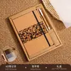 Cuaderno Patchwork de Posos de Café Ecológico Transfronterizo A5 Cuaderno de Negocios de Corcho Regalo Corporativo con Logo Personalizable