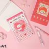Cuaderno de espiral recortado QingyifAng serie SAkurA, tamaño A5, con líneas horizontales y páginas interiores enrolladas, para estudiantes