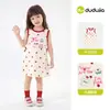 Vestido de Verano Sin Mangas para Niña Estilo Nuevo Vestido Infantil Casual Vestido Chaleco de Bebé Rayado Top de Verano para Niño Pequeño