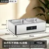 Fogão de Buffet em Aço Inoxidável, Fogão Elétrico para Pratos Quentes de Cantina, Panela Térmica Transparente com Tampa Articulada, Fogão de Aquecimento para Café da Manhã de Hotel