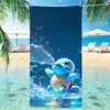 Toalla de Playa de Dibujos Animados Linda Pokemon Pikachu Microfibra Absorbente Vacaciones en la Costa Toalla Grande Chal