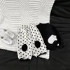 Suéter para bebé con tema de otoño e invierno, ropa infantil estilo coreano, guantes de punto 3D con bolsillos, top suave y cómodo