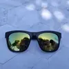 8235 Gafas Estrella de Pimienta Li Yifeng Gafas de Sol Negras Gafas de Sol Reflectantes Retro Gafas de Sapo para Hombres y Mujeres