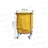 Carrito de Salón de Belleza, Carrito de Maquillaje, Carrito Espesado para Cuidado Matutino, Carrito de Basura Hospitalario, Carrito de Desechos de Acero Inoxidable 304