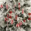 Set de 15 piezas de paleta de caramelo de 6 cm traje navideño bola de Navidad piña colgante de árbol de Navidad regalo de Navidad