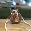 Estilo de Pedido Bolsa de Celebridad de Internet Bolso de Mujer Moda Nueva Primavera y Verano Mini Bolso Redondo Textura Versátil Bolso de Hombro Cruzado