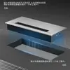 Aleación de Aluminio Decoración de Escritorio Tapa de Agujero para Cables Oficina Escritorio Mueble de TV Tira Amortiguadora Decoración Incrustada con Cerdas Caja de Paso de Cables