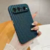Aplicable a funda para teléfono Pura X View nova15 textura de fibra de carbono tipo piel PC bloqueo de color funda para teléfono Pura80U