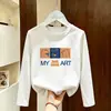 2026 Ropa Nueva para Niños Algodón Puro Camiseta Base Manga Larga Moderna Estampado de Dibujos Animados Niños Delgado Top para Primavera y Otoño