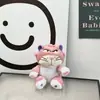 Llavero Divertido de Gato Lucifer Colgante de Peluche Creativo Gatito Bizco Adorno Colgante para Bolso Muñeco para Agarrar