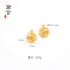Etiqueta de Oro Aluvial, Los Deseos Se Hacen Realidad, Letras, Abalorios Ricos, Pulsera de Cuerda para el Cabello Auspiciosa y de Buenos Deseos, Accesorios de Joyería DIY