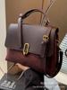 Bolsa pequena portátil retrô para Mulheres Nova 2023 outono e inverno fosca de alta qualidade bolsa quadrada pequena bolsa de ombro versátil para o dia a dia