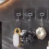 Ganchos Adhesivos, Ganchos sin Taladro, Adhesivo de Alta Resistencia, Ganchos Transparentes para Cocina, Ganchos Adhesivos sin Rastro