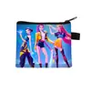 Nova Carteira Curta de Poliéster com Design Simples, Estampa de Anime, Carteira de Grupo Feminino Caçador de Demônios K-Pop, Porta-Moedas e Cartões