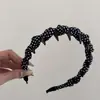 Nueva Diadema de Lunares, Elegante Diadema, Pasador Versátil y Sencillo, Diadema Ancha de Lunares de Alta Presión Craneal para Mujeres que Salen
