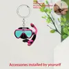 Chaveiro Pingente Plano de Acrílico Transfronteiriço Pingente Decorativo para Mochila Pingente para Chave de Carro