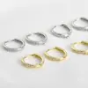 Pendiente con baño de oro real de 14k color duradero con circonita incrustada pendiente pendiente diy hecho a mano todo-partido pendiente de gancho para la oreja pendiente material de pendientes accesorios