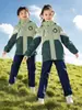 Uniforme escolar para alunos do ensino fundamental terno jaqueta três em um outono e inverno uniforme de classe esporte de inverno primavera e outono uniforme de jardim de infância
