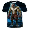 Camiseta Nueva Transfronteriza Jiu-Jitsu Animal Impresión Digital 3D Camiseta Casual de Manga Corta para Adultos y Niños Suministro de Exportación