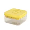 Silicona de Grado Alimenticio Prensa Cubitos de Hielo Doméstico Fácil Desmolde Hielera Refrigerador Caja de Almacenamiento de Hielo Molde para Cubitos de Hielo de Gran Capacidad