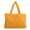 Bolsas de Pelúcia Transfronteiriças de Outono e Inverno, Bolsas Tote de Lã Polar, Cestas de Legumes de Mão, Fashionáveis, Leves, Luxuosas, Simples e Versáteis
