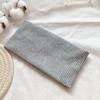 Faixa de cabelo de malha simples vintage, aba larga, moda de celebridades da internet, faixa de cabelo, bandana de cabelo combinando, acessórios de cabeça, Coreia do Sul, outono e inverno