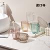 Taza de Cepillo de Dientes Sencilla y de Aspecto Elegante para Parejas y Estudiantes para Lavarse, Taza de Cepillo de Dientes Transparente, Varias Tazas para Enjuague Bucal para Uso Doméstico, Lujo Accesible y de Gama Alta