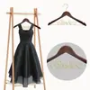 Perchas de Madera Maciza al por Mayor para Vestidos, Perchas Metálicas Creativas con Forma de Letra para Exhibición de Vestidos de Novia y Novio
