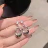 Brincos Pendentes de Prata Vazados em Forma de Gota para Mulheres Design Normcore de Nicho Brincos Atmosféricos de Alta Qualidade Brincos Simples para o Dia a Dia