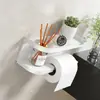 Caja de Pañuelos de Pared para el Hogar sin Taladro Soporte de Papel Higiénico de Plástico Estante de Almacenamiento para Baño Inodoro Venta al por Mayor