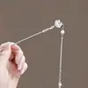 Grampo de cabelo antigo estilo Miao com borla de prata, grampo de cabelo estilo étnico para coque, grampo de cabelo Hanfu cheongsam, acessório de cabelo requintado de alta qualidade, atacado