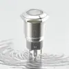 Botón Metálico de 16 mm Cabeza Plana Auto-Retorno con Anillo de Luz Pin de 5 Pines Auto-Bloqueo/Retorno