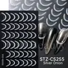Belleza Total Transfronterizo Nuevas Pegatinas para Uñas Artísticas 3D Dibujos Animados Azul Tinta Lunares Franceses Ballena Pegatinas para Uñas Artísticas