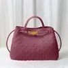 Bolso tote de diseño de nicho de moda, nudo metálico, tejido de cuero, hombro, portátil, gran capacidad, piel de vaca, bolso para mujer