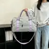Bolsa de viaje de gran capacidad para mujer, bolso de mano ligero, bolsa de gimnasio, bolsa de equipaje casual, bolsa de viaje casual de hombro y cruzada