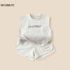 Combo de Bienestar Conjunto de Manga Corta de Verano para Niños Moda Tendencia Verano Niños Manga Media Estilo Holgado para Niños