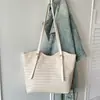 Bolsa de palha tecida retrô transfronteiriça, nova coleção de outono, elegante e de alta qualidade, grande capacidade, adequada para o dia a dia, bolsa de ombro, bolsa de mão e pode ser carregada sob o braço