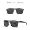 KDEAM Nuevas Gafas de Sol Polarizadas Cuadradas Almohadilla Nasal de Silicona 1.1TAC Película Real que Cambia de Color Gafas de Exterior KD101