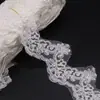 Promoção em estoque variedade de corda de osso de carro preta e branca renda véu bordado em renda renda acessórios para vestido de noiva
