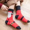 Calcetines de Navidad Estilo Ins Europeo y Americano Calcetines de Mujer Otoño e Invierno Calcetines de Dibujos Animados Calcetines para Dormir en Casa Calcetines a Media Pantorrilla Felpa Felpa Cálido